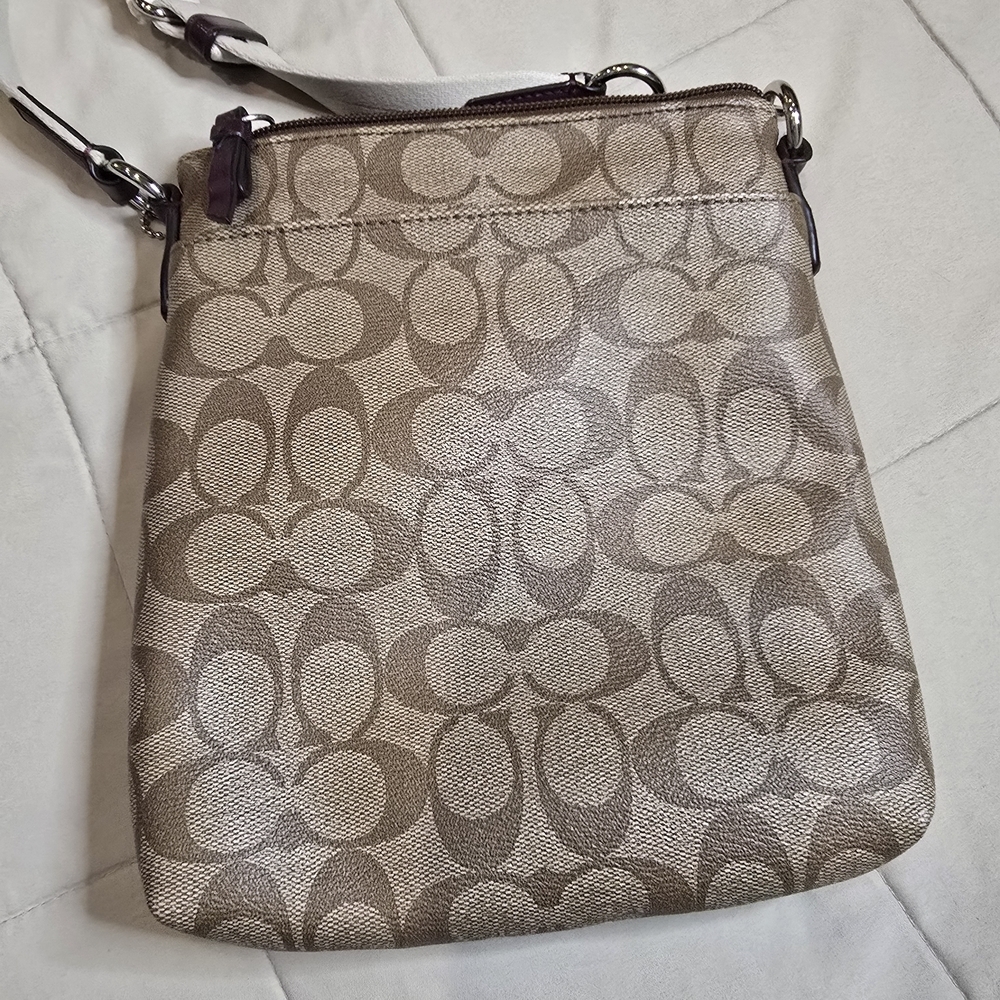 Coach Crossbody Bag - Brown and Purple - Picture 2 of 11